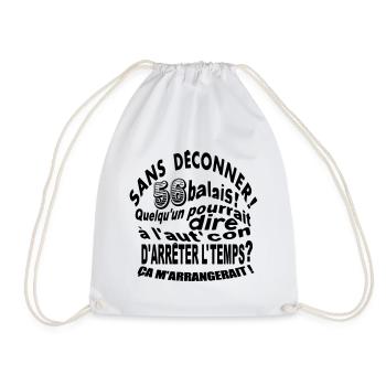 56 ans / anniversaire 56 ans / t-shirt 56 ans - Sac de sport léger - blanc - Devant