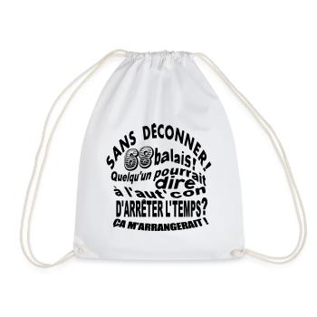 68 ans / anniversaire 68 ans / vintage - Sac de sport léger - blanc - Devant