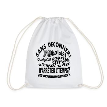 79 ans / anniversaire 79 ans / vintage - Sac de sport léger - blanc - Devant