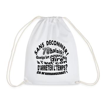 78 ans / anniversaire 78 ans / vintage - Sac de sport léger - blanc - Devant