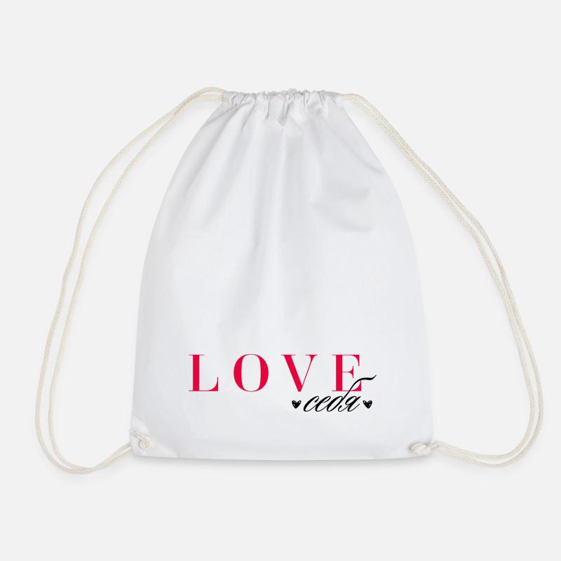 Love себя - Turnbeutel - Weiß