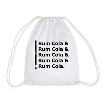 Rum Cola & Rum Cola - Turnbeutel - Weiß - Vorne