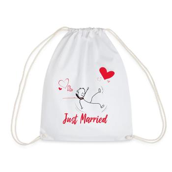 Just Married - Sac de sport léger - blanc - Devant