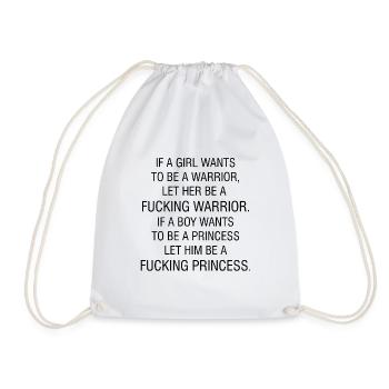 Feminismus | Sexismus feminin Frau Gender Geschenk - Turnbeutel - Weiß - Vorne