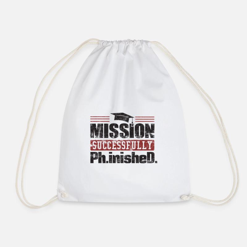 Mission erfolgreich abgeschlossenes Geschenk - Turnbeutel - Weiß