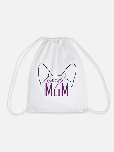 Corgi Mom - Turnbeutel - Weiß