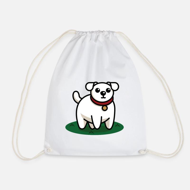 Der Hund - der Freund der Katze - Turnbeutel - Weiß