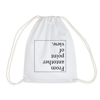 From another point of view | Change of perspective - Drawstring Bag - white - Front