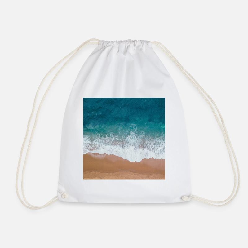 Mer bleue et sable - Sac de sport léger - blanc