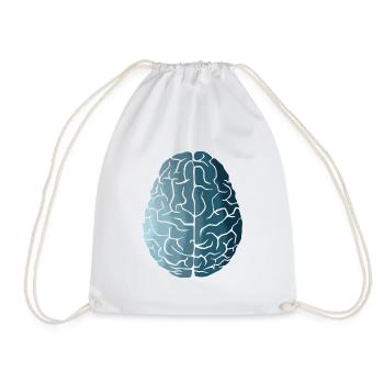 Évolution du cerveau - Sac de sport léger - blanc - Devant