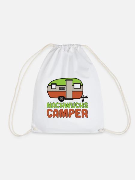 Baby Camping - Nachwuchs Camper - Turnbeutel - Weiß