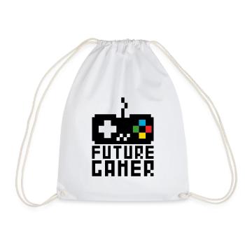 Future Gamer Junior Gaming Baby Boys Kids - Drawstring Bag - white - Front
