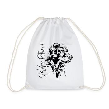Golden Retriever Portrait Chien Chiens Wilsigns - Sac de sport léger - blanc - Devant