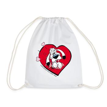Asterix & Obelix - Idefix amoureux - Sac de sport léger - blanc - Devant