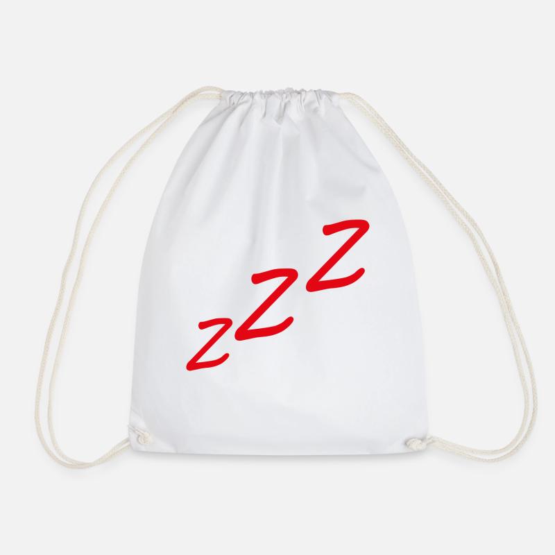 ZzZ-Schlafen-Logo-rot - Turnbeutel - Weiß