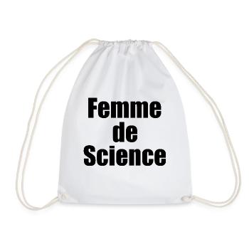 Femme de science - Sac de sport léger - blanc - Devant