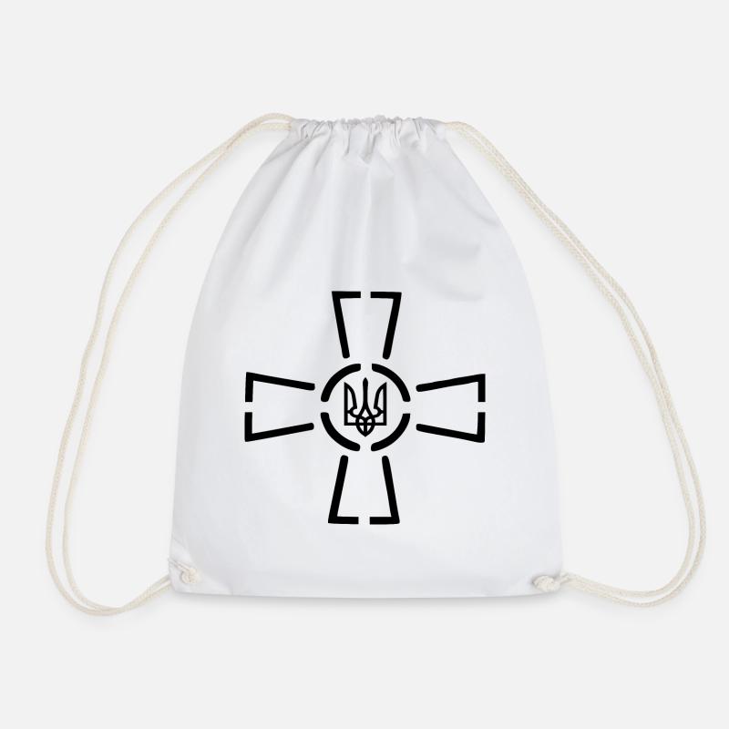 Ukraine - Drawstring Bag - white
