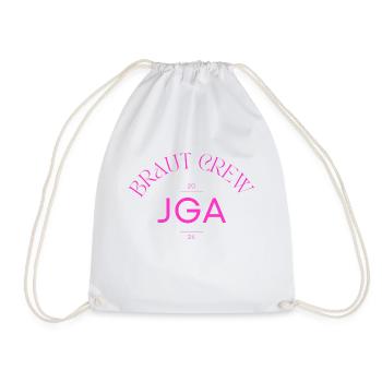 Braut Crew - JGA 2024 - Turnbeutel - Weiß - Vorne