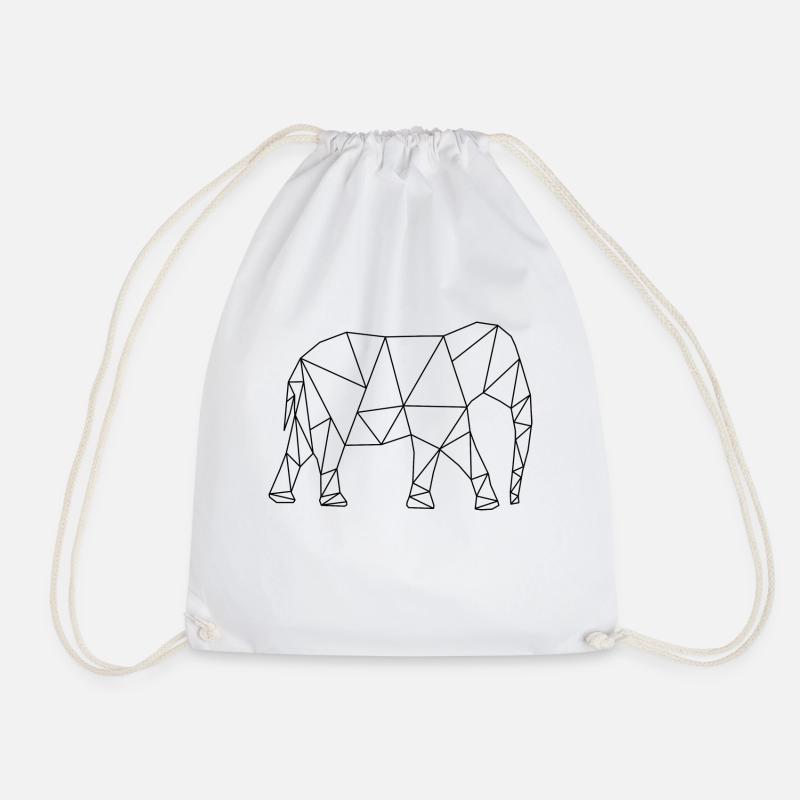 Elefant - Turnbeutel - Weiß