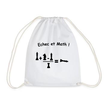 Echec et Math - Sac de sport léger - blanc - Devant