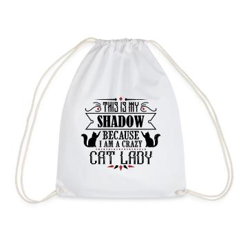Crazy Cat Lady - Turnbeutel - Weiß - Vorne