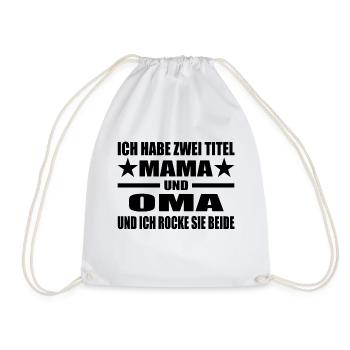 Mama - Turnbeutel - Weiß - Vorne