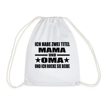 Mama - Turnbeutel - Weiß - Vorne