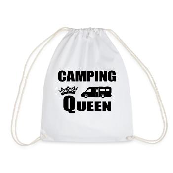 Camping - Turnbeutel - Weiß - Vorne