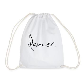 Dancer Tänzer Schriftzug - Turnbeutel - Weiß - Vorne