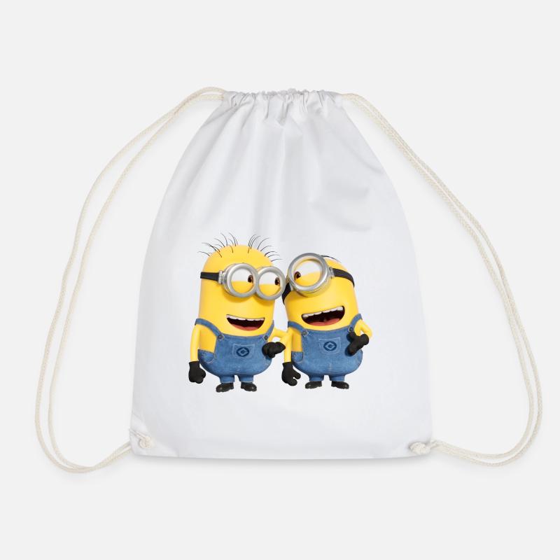 Minions Phil And Stuart Funny - Drawstring Bag - white