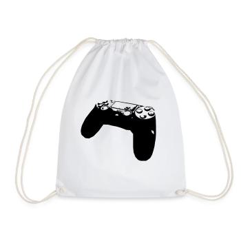 controller - Drawstring Bag - white - Front