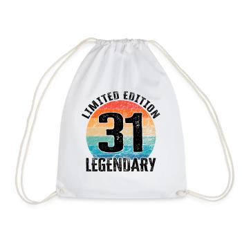 Happy Birthday - 31st birthday - Drawstring Bag - white - Front