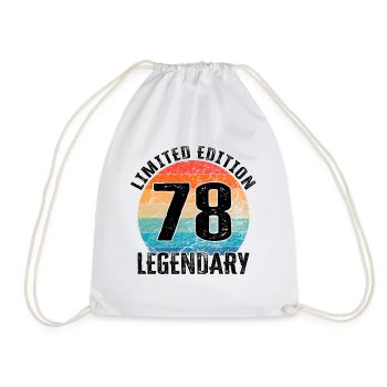 Happy Birthday - 78. Geburtstag - Turnbeutel - Weiß - Vorne