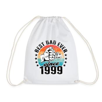 Bester Papa der Welt seit 1999 Vatertag - Turnbeutel - Weiß - Vorne