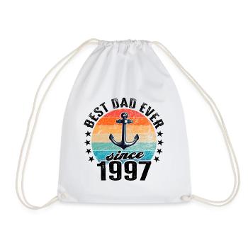 Meilleur père du monde depuis 1997 présentateur - Sac de sport léger - blanc - Devant
