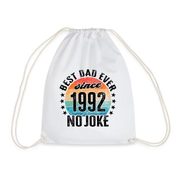 Bester Papa der Welt seit 1992 Vatertag - Turnbeutel - Weiß - Vorne