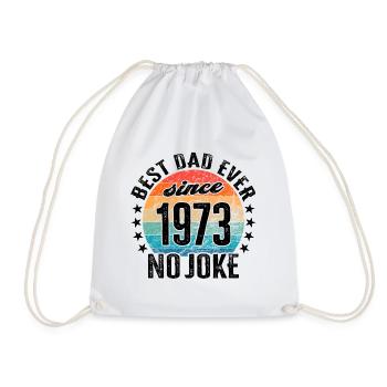 Meilleur papa du monde depuis 1973 anniversaire de la fête des pères - Sac de sport léger - blanc - Devant