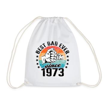 Meilleur papa du monde depuis 1973 anniversaire de la fête des pères - Sac de sport léger - blanc - Devant