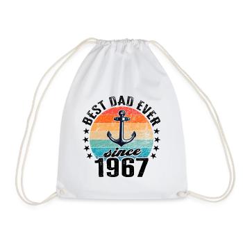 Bester Papa der Welt seit 1967 Vatertag - Turnbeutel - Weiß - Vorne