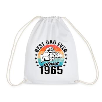 Bester Papa der Welt seit 1965 Vatertag - Turnbeutel - Weiß - Vorne