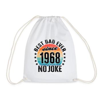 Bester Papa der Welt seit 1968 Vatertag Geburtstag - Turnbeutel - Weiß - Vorne