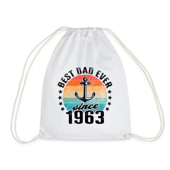 Bester Papa der Welt seit 1963 Vatertag - Turnbeutel - Weiß - Vorne
