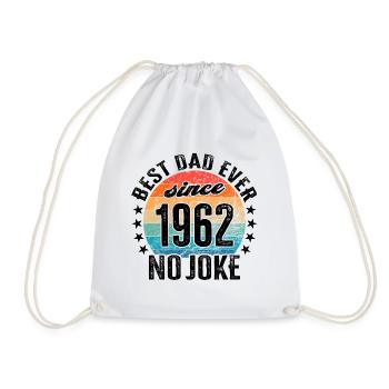 Bester Papa der Welt seit 1962 Vatertag - Turnbeutel - Weiß - Vorne