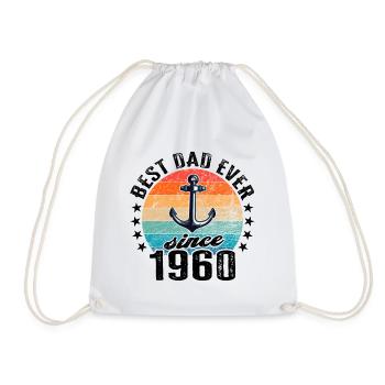 Bester Papa der Welt seit 1960 Vatertag - Turnbeutel - Weiß - Vorne
