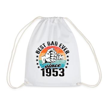 Bester Papa der Welt seit 1953 Vatertag - Turnbeutel - Weiß - Vorne