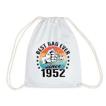 Bester Papa der Welt seit 1952 Vatertag - Turnbeutel - Weiß - Vorne
