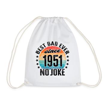 Bester Papa der Welt seit 1951 Vatertag - Turnbeutel - Weiß - Vorne