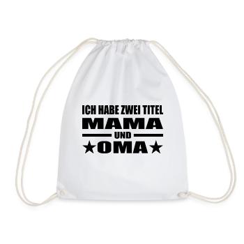 Mama - Turnbeutel - Weiß - Vorne