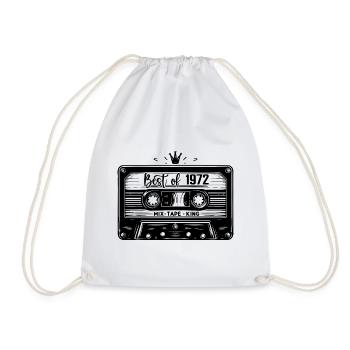 Cassette 1972 Vintage 1972 Millésime 1972 Cadeaux - Sac de sport léger - blanc - Devant