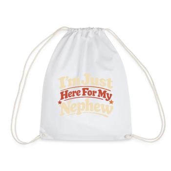 Humour Oncle Tante Neveu Cadeau Famille Drôle - Sac de sport léger - blanc - Devant